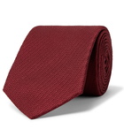 BRIONI - 8cm Silk-Jacquard Tie - Burgundy