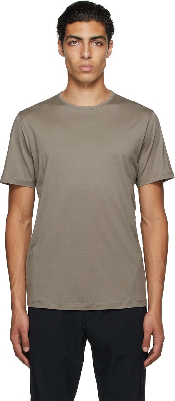 Photo: Theory Taupe Precise T-Shirt