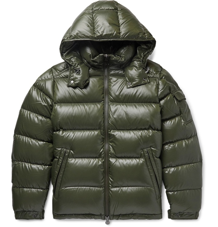 Photo: Moncler - Maya Quilted Shell Hooded Down Jacket - Green