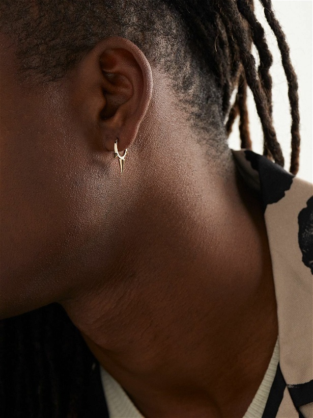 Photo: MARIA TASH - Triple Long Spike Clicker 9.5mm Gold Earring