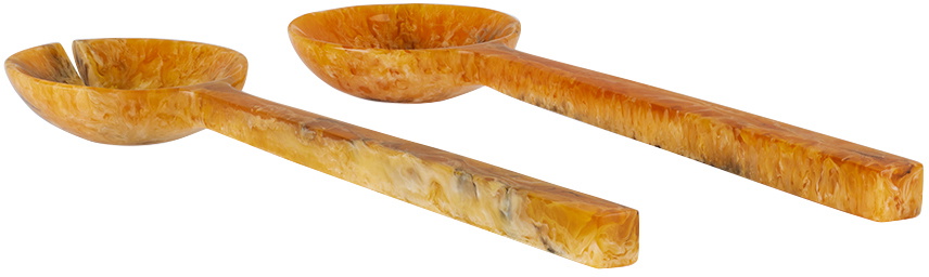 Soho Home Brown Henrietta Salad Servers Set
