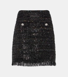 Giambattista Valli Sequined tweed miniskirt