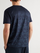 Derek Rose - Printed Cotton-Jersey T-Shirt - Blue