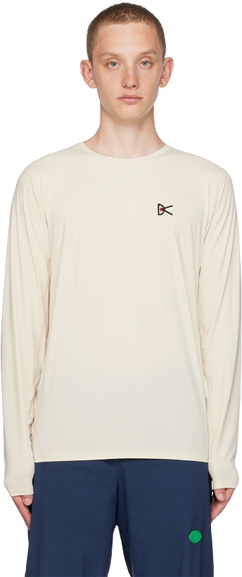 Photo: District Vision Beige Printed Long Sleeve T-Shirt