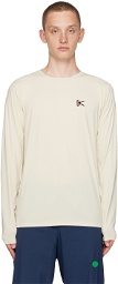 District Vision Beige Printed Long Sleeve T-Shirt