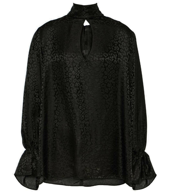 Photo: Nina Ricci Cutout jacquard blouse