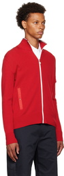 Moncler Red Zip Sweater