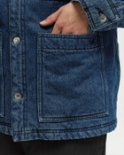 Maison Kitsune Padded Workwear Jacket Blue Denim Jackets