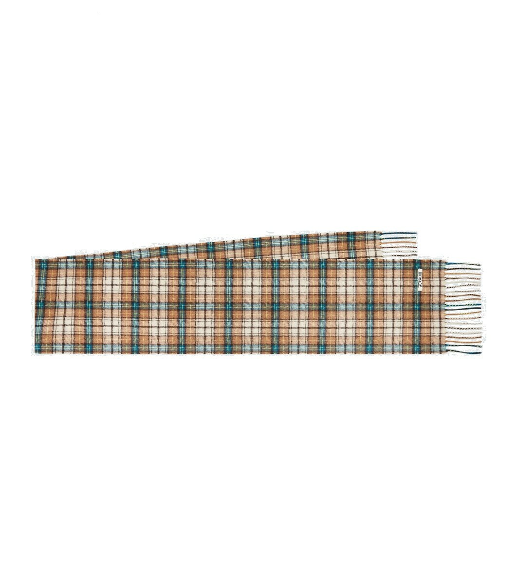 Auralee Checked cashmere scarf Auralee Auralee Checked cashmere scarf Auralee