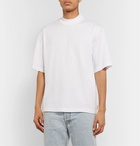 Acne Studios - Esco Cotton-Jersey Mock-Neck T-Shirt - White