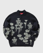 032c MELTING DAISIES KNIT LS POLO SHIRT Black Mens Polos/Pullovers/Shirts & Blouse