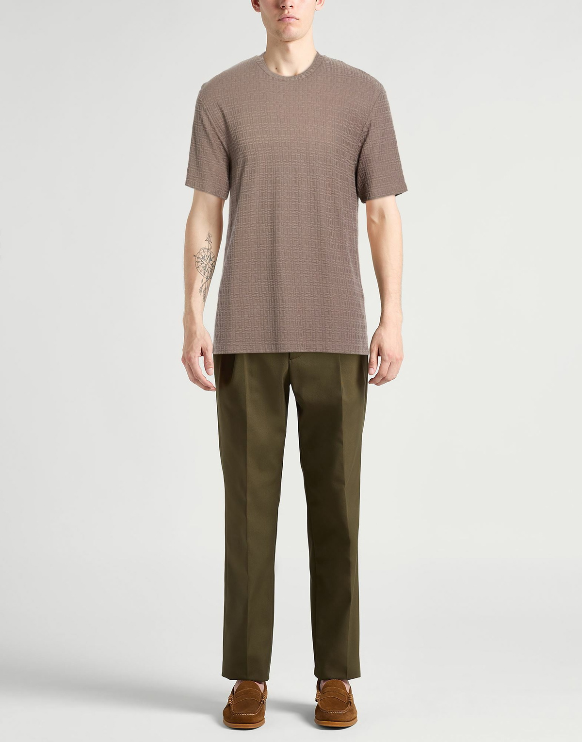 Giorgio Armani Mens T-shirt Taupe