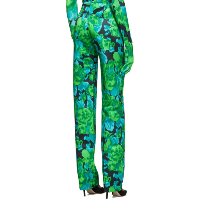 Richard Quinn Green Floral Trousers