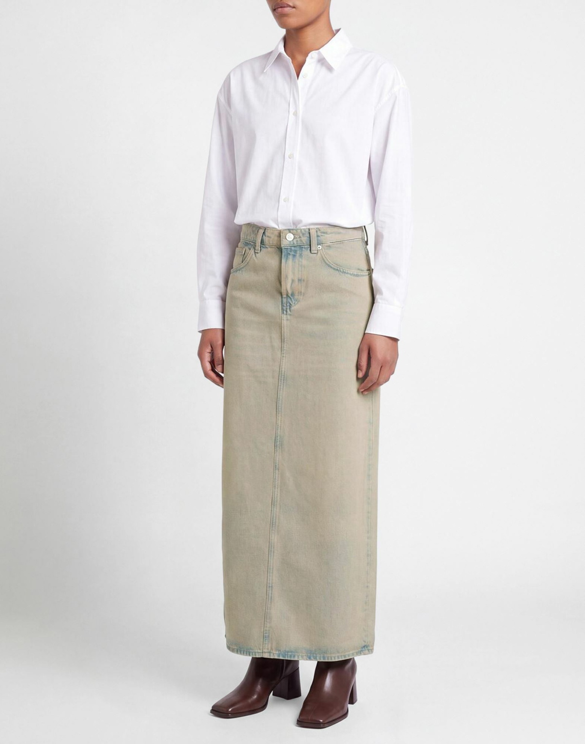 Samsøe Φ Samsøe Womens Denim skirt in Blue