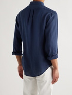 POLO RALPH LAUREN - Slim-Fit Button-Down Collar Linen Shirt - Blue