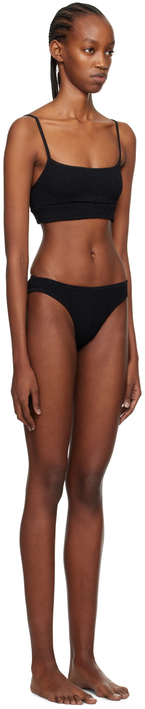 Bond-Eye Black Strap Saint Crop & Christy Bikini