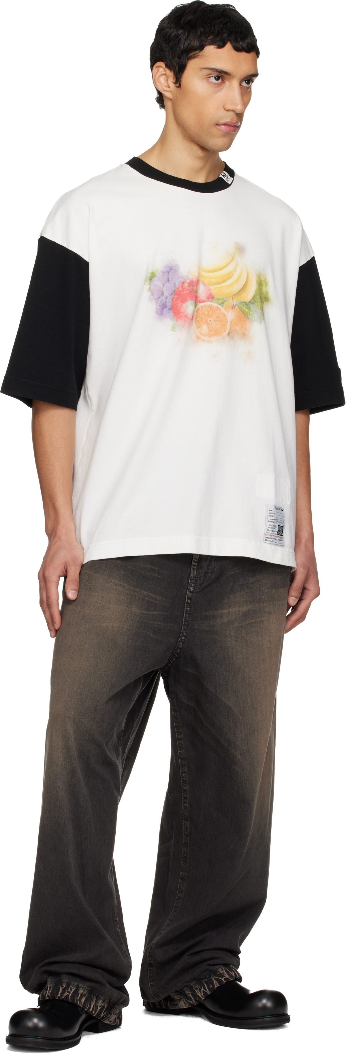 Maison MIHARA YASUHIRO White Fruit Printed T-shirt