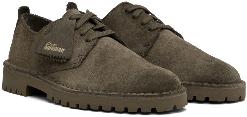 Clarks Originals Gray Desert Rock Lo Derbys Clarks Originals
