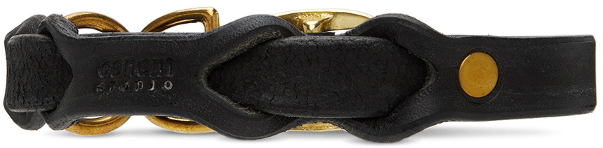 Canem Studio Black Medium Classic Cut Dog Collar