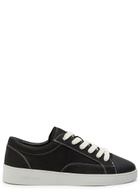 Jude Llow Nico Panelled Nubuck Leather Sneakers Black