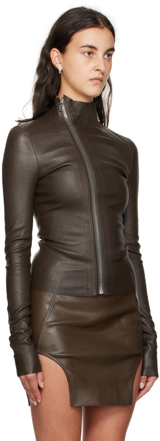 【Rick Owens 風】レザージャケット Gary jacket Black Concordians Gary Leather Jacket by Rick Owens on Sale