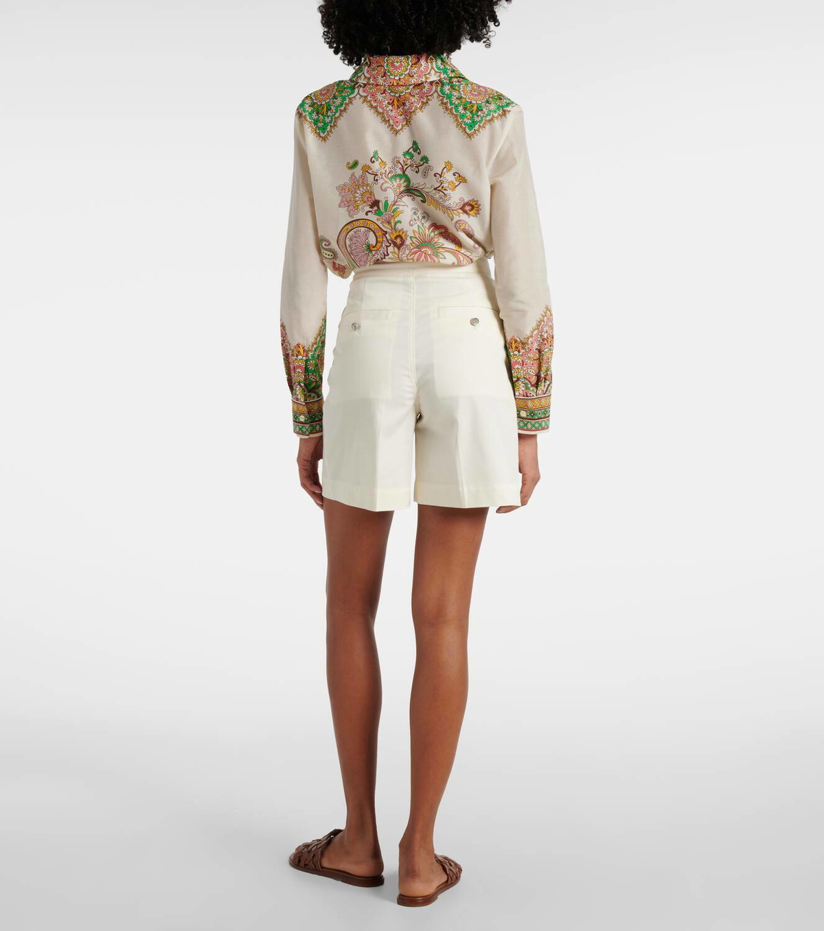 Etro Cotton-blend shorts