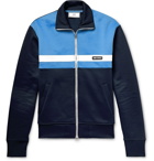AMI - Slim-Fit Colour-Block Tech-Jersey Track Jacket - Men - Blue
