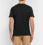 rag & bone - Bleached Logo-Print Slub Cotton-Jersey T-Shirt - Black