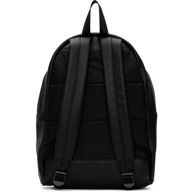 Eastpak Black Embossed Leather Pakr Backpack Eastpak