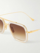 DITA - Aviator-Style Gold-Tone and Acetate Sunglasses