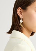 Pearl Octopuss.y Mini Snakes Embellished Drop Earrings - Gold - One Size