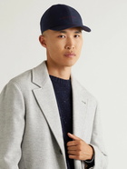 Brunello Cucinelli - Logo-Embroidered Cashmere and Silk-Blend Baseball Cap - Blue