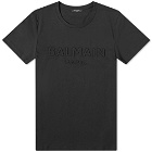 Balmain Men's Paris Embossed T-Shirt in Black