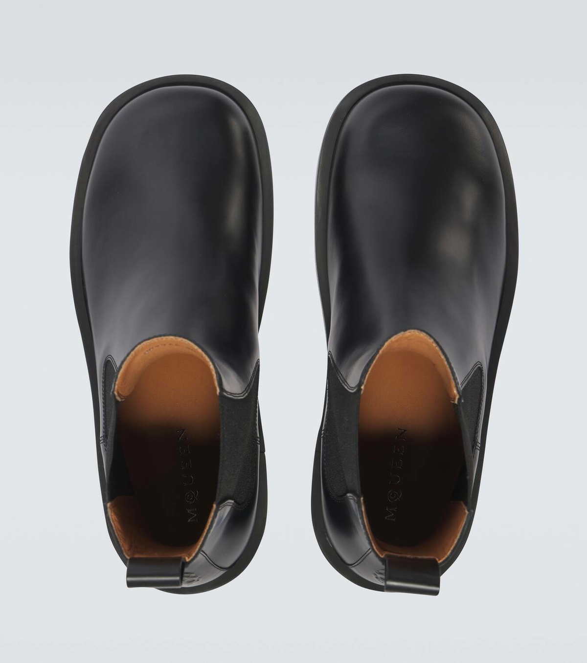 Alexander McQueen Leather Chelsea boots