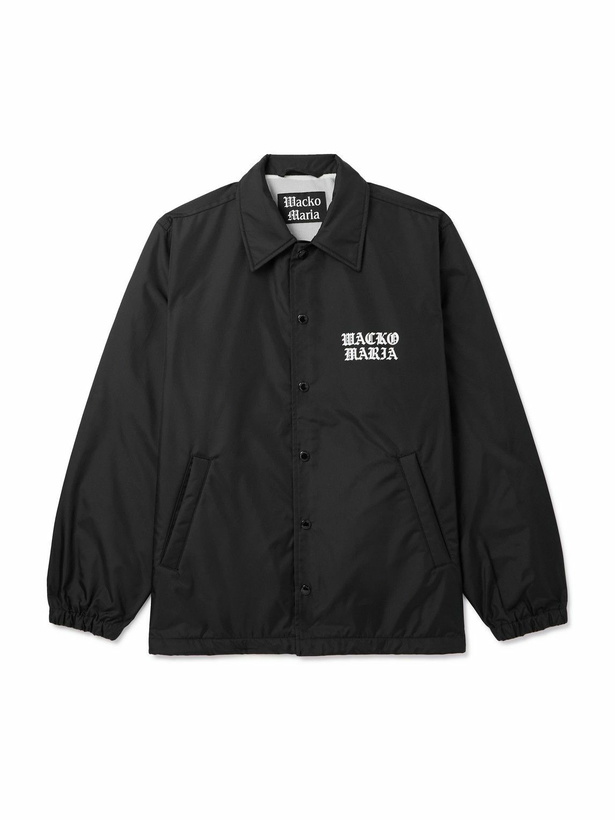Photo: Wacko Maria - Logo-Print Nylon Coach Jacket - Black