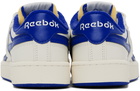 Reebok Classics Off-White & Blue Club C Revenge Vintage Sneakers