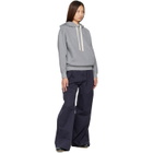 Jil Sander Gray Cotton Terry Hoodie