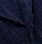 Calvin Klein Underwear - Logo-Jacquard Cotton-Terry Hooded Robe - Men - Blue