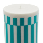 HAY Column Candle Large in Light Grey/Green