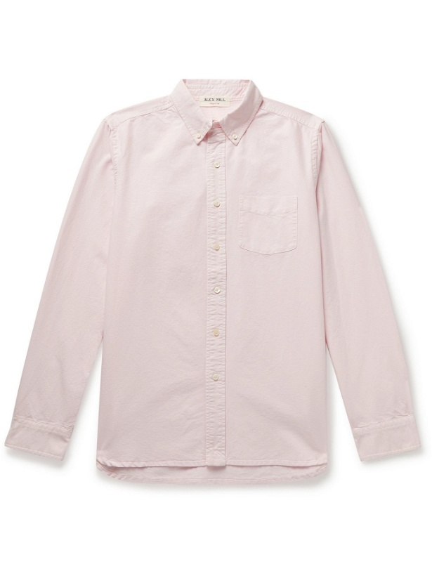 Photo: ALEX MILL - Button-Down Collar Overdyed Cotton Oxford Shirt - Pink - L