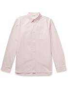 ALEX MILL - Button-Down Collar Overdyed Cotton Oxford Shirt - Pink - L