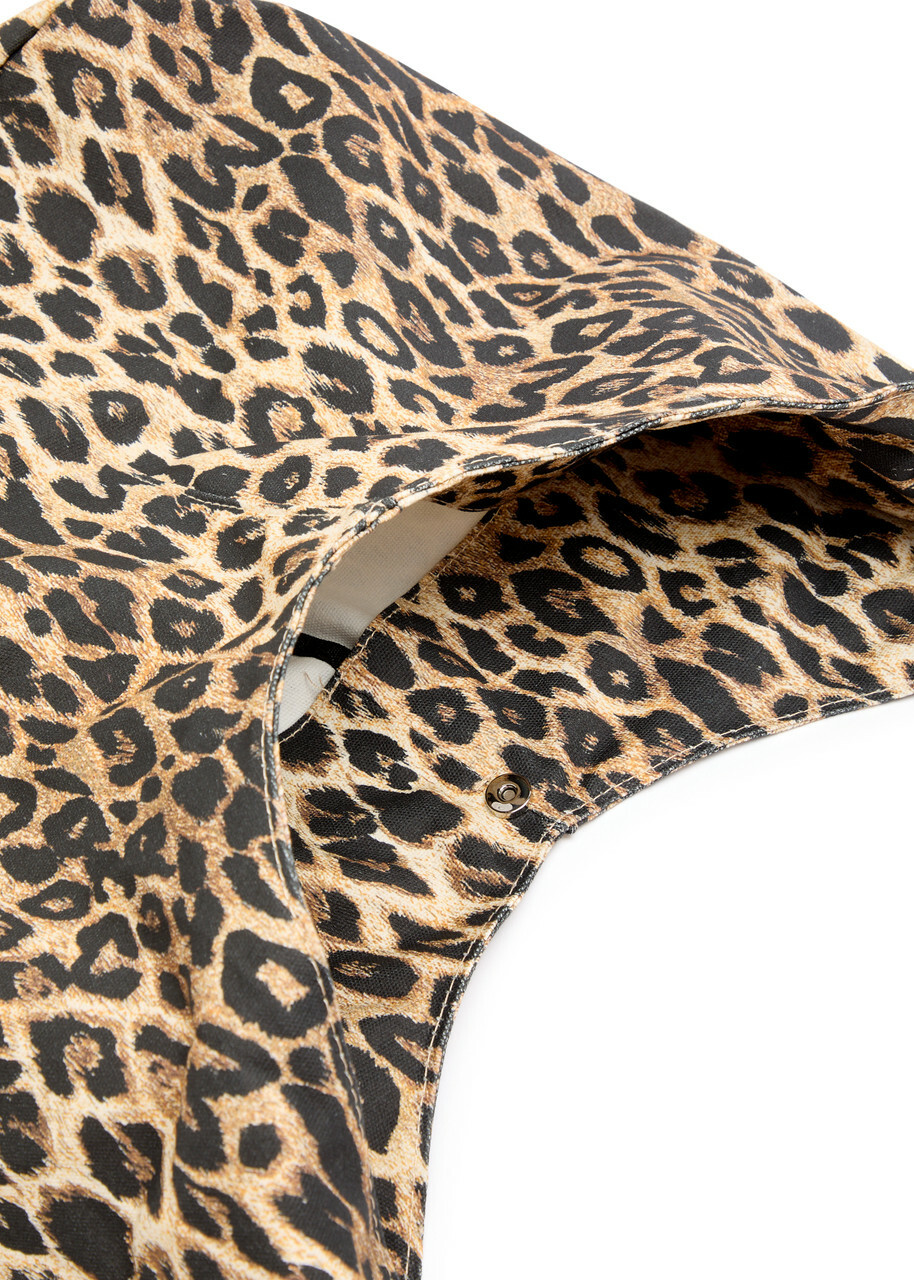 Damson Madder Leopard-print Cotton Cross-body Sling bag - One Size