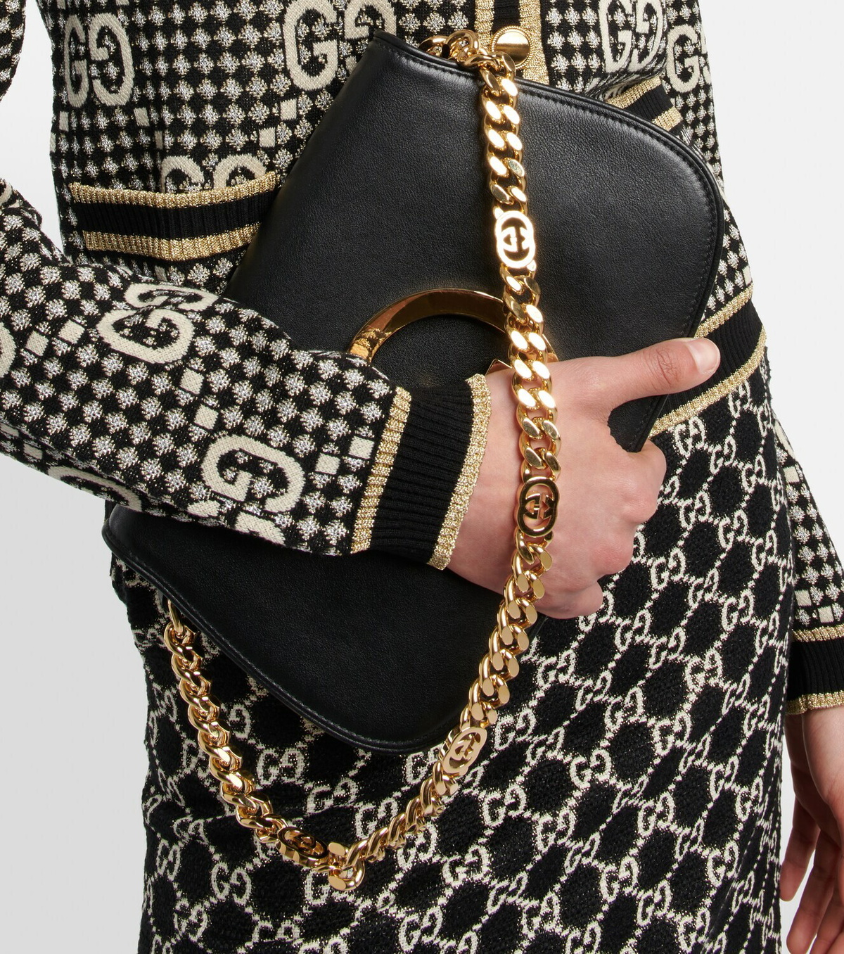 Gucci - GG wool-blend jacquard cardigan Gucci