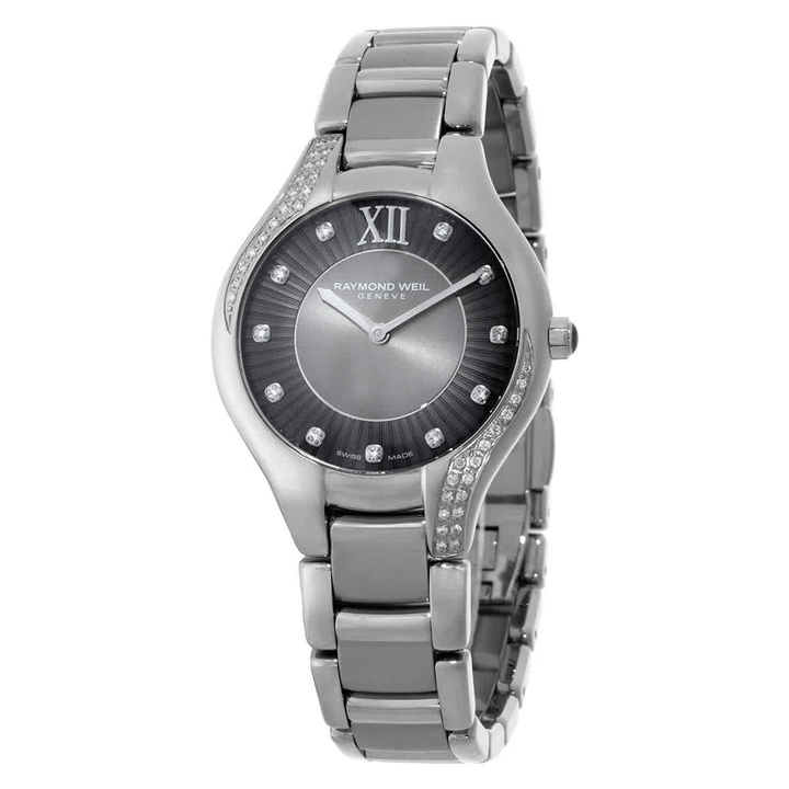 Photo: Raymond Weil Noemia Quartz Diamond Grey Dial Ladies Watch 5132 -S1S-60181
