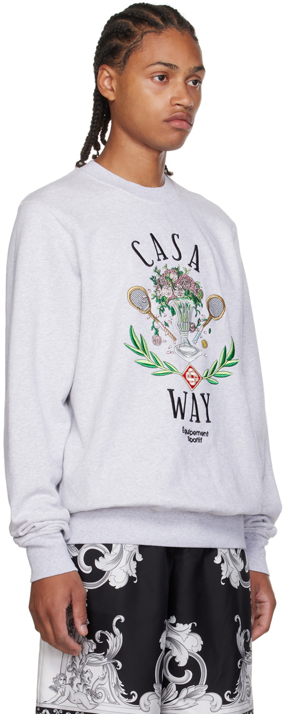 Casablanca Gray Casa Way Sweatshirt Casablanca