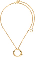 Jil Sander Gold Pendant Necklace