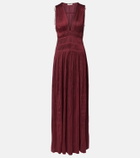 Ulla Johnson Tasneem satin plissé gown