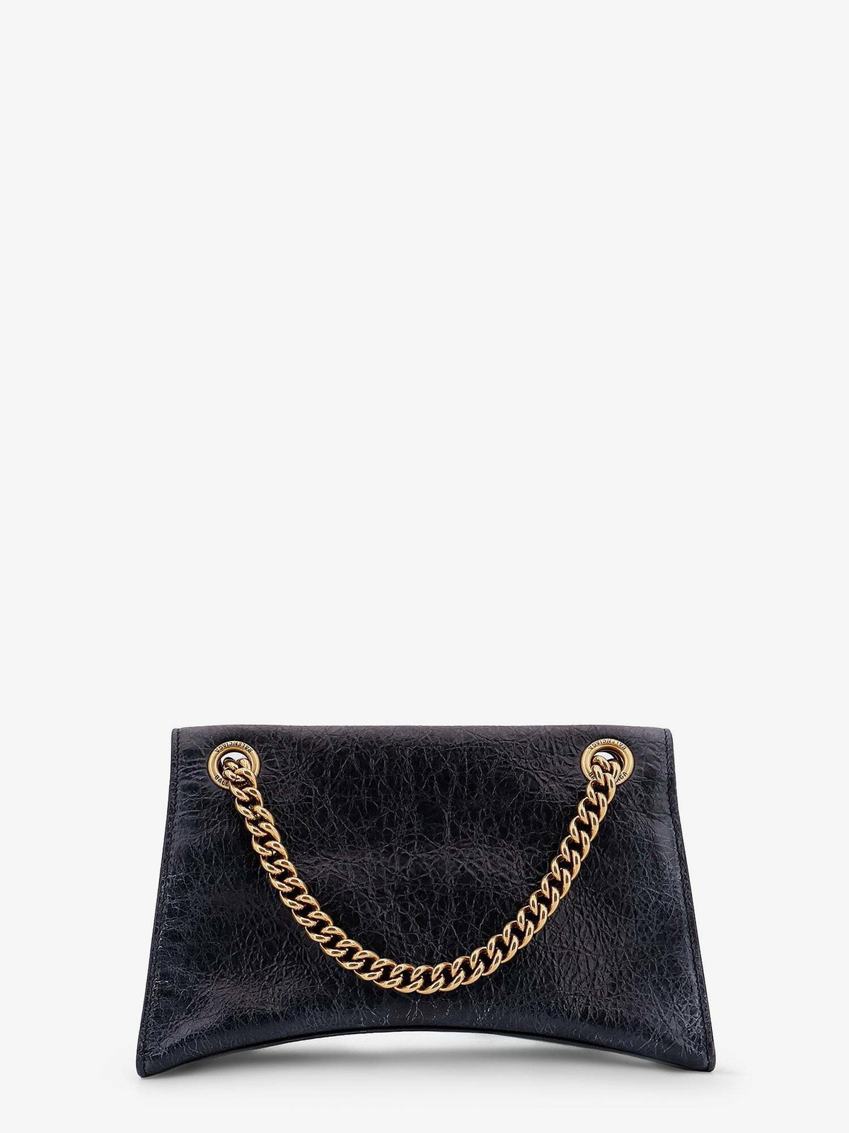 【関税&送料込】Balenciaga Black Leather Crush S Shoulder Ba Women's Crush Chain Bag Medium in Black | Balenciaga US