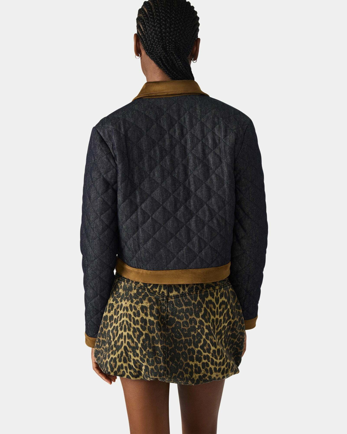 Steve Madden Agathan Jacket in Dark Blue Denim