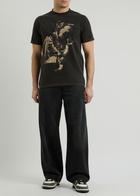Off-white Martyrdom Printed Cotton T-shirt Black